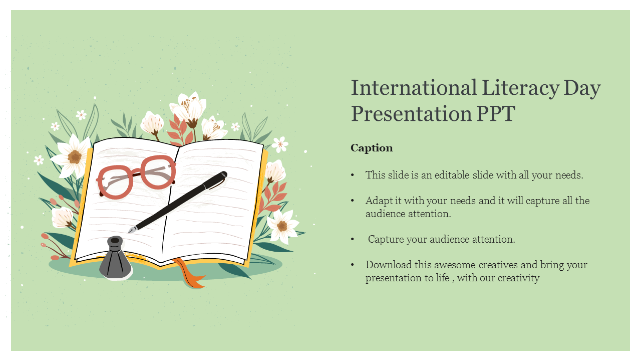 Free - International Literacy Day PPT Presentation & Google Slides